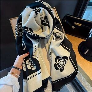 NEW Camellia Flower Soft Shawl Scarf